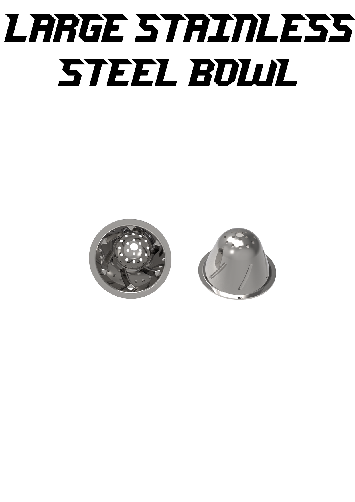 Large Stainless Steel Bowl (2-Pack)